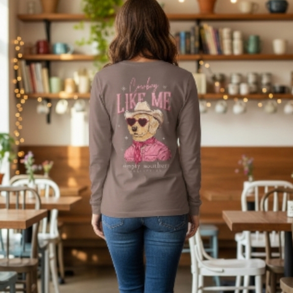 Simply Southern Tops - “Cowboy Like Me” Simply Southern Shirt